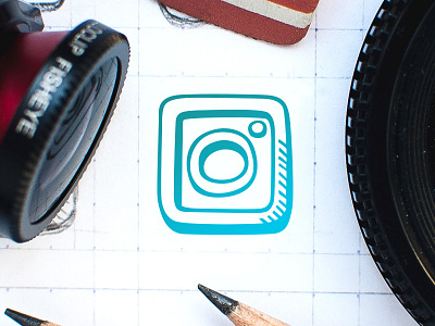Instagram - Social Icons clipart doodle free freebie hand drawn icon design icons social icons social media tinyart
