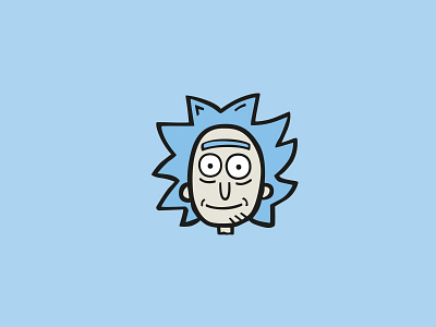 Rick & Morty - Rick freebie hand drawn icon rick and morty space icons