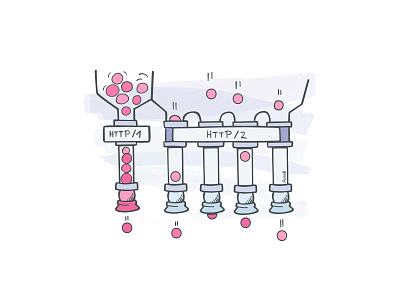 http/2 doodle drawing hand drawn illustration illustrator infographic wordpress