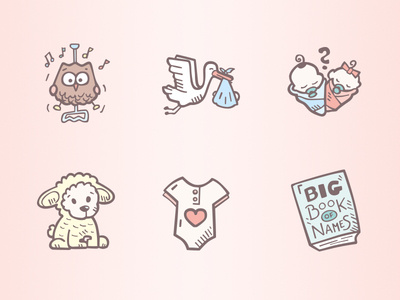 Baby Shower Icons