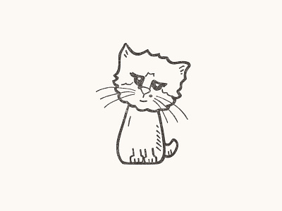 Lady Pippi cat clipart custom icons doodle feline hand drawn icon icon design illustration sketch tiny art vector