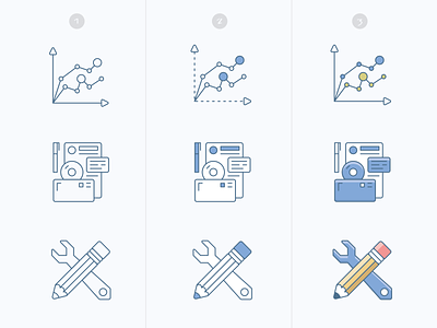 Pick your fav style! business icons duotone filled outline icon icon design icons outline