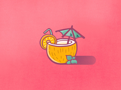 Coconut Drink - Summer Icons