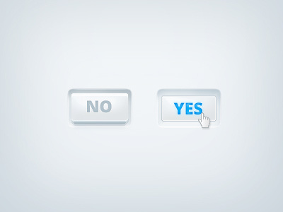 on and off buttons blue buttons interface light web design