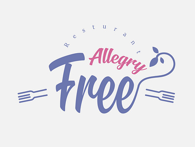 allergry food free branding design logo