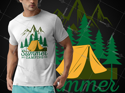 Custom T-Shirt Design for Summer Camping design funny tshirt illustration logodesign summer design summer logo summer tshirt t shirt design tshirtdesign vintage design