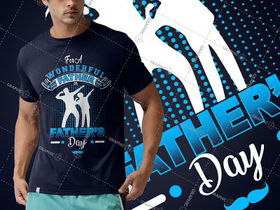 Happy Father's Day Custom Typography Vector T-Shirt Design
