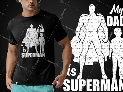 Father's Day T-Shirt Design (My Father is Superman)