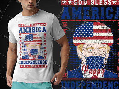 4th July USA Independence Day T-Shirt Design funny tshirt illustration independent day logodesign shirt t shirt design tshirtdesign typography usa independence usa independence vector vintage design
