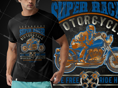 Biker themed illustrated vintage t-shirt design biker funny tshirt illustrated illustration logodesign t shirt design themed tshirtdesign typography vintage design