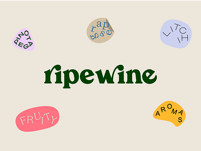 Ripe Wine logo customtype design logo logotype