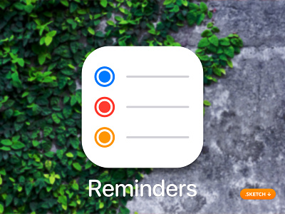 Apple Reminders App Icon - iOS 13 Light 14 alarm app app design app icon apple design flat icon iconography ios ios13 logo productivity remind reminder secure set task