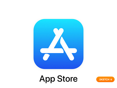 Apple App Store App Icon - iOS 13 13 14 app app icon apple applications appstore art browse design file flat icon iconography ios logo market sketch store top