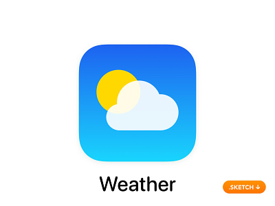 Apple "Weather" App Icon - iOS 13 air app icon apple best city forecast index logo paris pinch quality radar rain sky temperature the today top wind world
