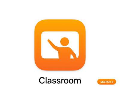 Apple Classroom App Icon app icon apple brand class connect design glyph guide icon icons illustration logo monitor room sketch top ui vector