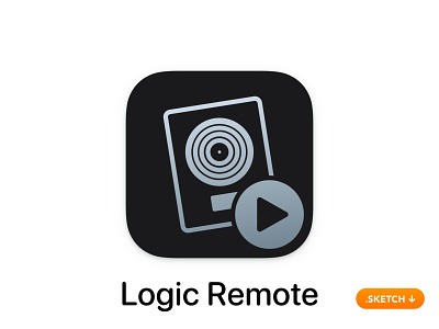 Apple Logic Remote App Icon 13 14 app app icon apple control design flat freebie guitar icon ios logo loops mixer piano play top