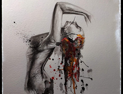 Dangerous beauty art artist artwork ink watercolor art watercolor painting watercolours