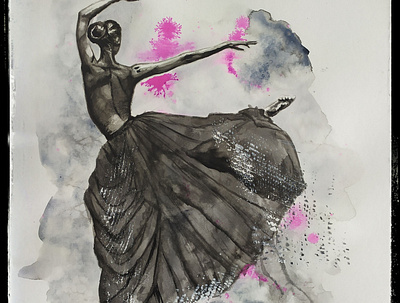 Dance of curse art artist artwork creativity design illustration illustrator ink watercolor art watercolour watercolour painting