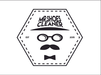 MR. SHOESCLEANER ai flat logo shoes shop vintage logo