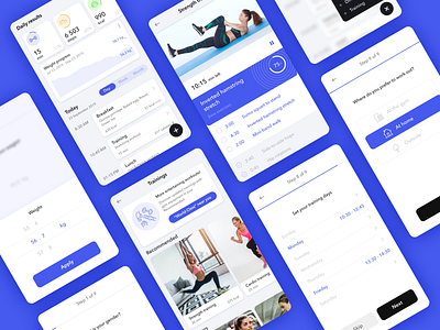 Fitness app. Home Workouts app clean ui concept fitness app mobile mobile app sport app ui ux ux ui ux design workout app