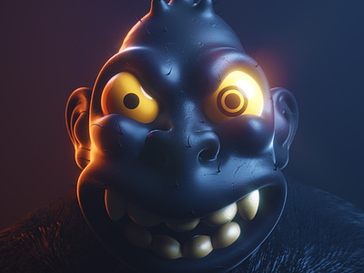 Kong 3d character character design cinema4d illustration kaiju kong monster octane portrait zbrush
