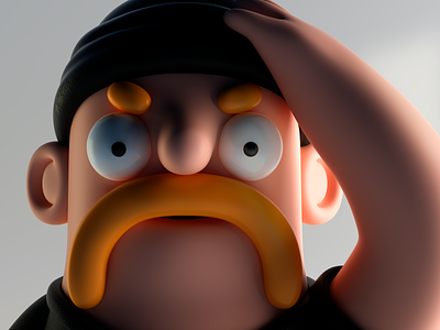 Bad hombre 3d bad bandana character character design cinema4d dude mustache