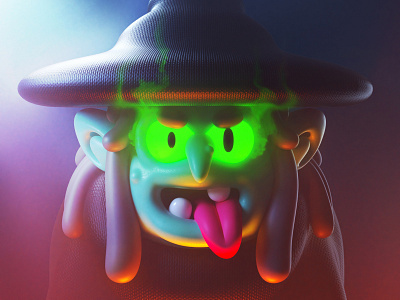 Witch character cinema4d halloween horror illustration monster spooky witch