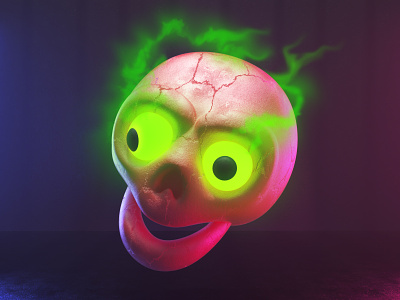 Skull 3d character character design cinema4d halloween horror illustration monster octane skull spooky
