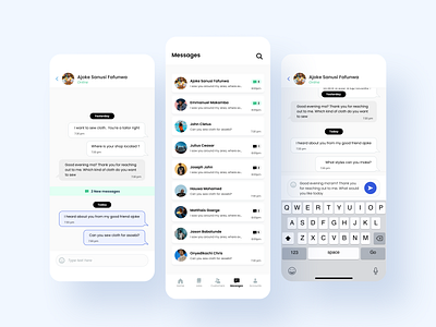 Messaging platform design app design ui ux