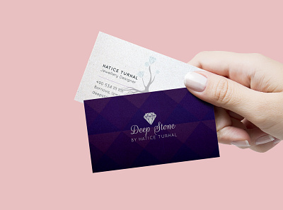 Deep Stone Business Card branding business card design businesscard design icon jewellery logo logo design