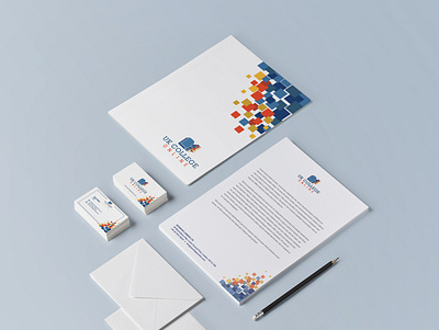 UK CollegeOnline Stationary Design brand identity branding business card design businesscard design education folder letterhead logo logodesign