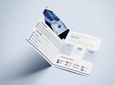 UK CollegeOnline Brochure Design blue branding brochure brochure design design education logo logodesign