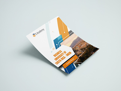 E-Academy Insert Design branding brochure brochure design design education insert