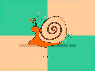 Snail Cute cute design illustration snail vector