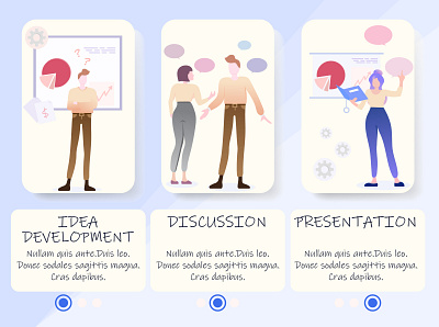 Project discussion development discussion flat design girl idea illustration office people project project management teamwork thought bubble thoughts work