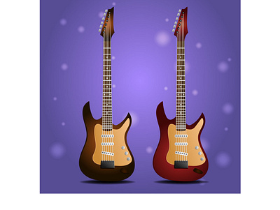 Guitars design flat design guitars illustration ui vector