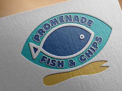 fishandchips branding design flat logo vector