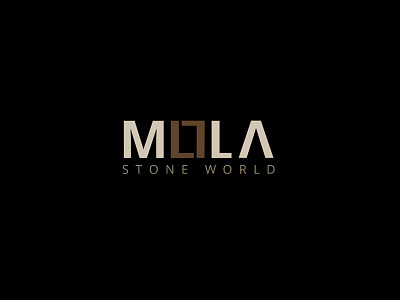 MOLA logo black brown clean design dark gold icon logo logo design logotype luxury solid