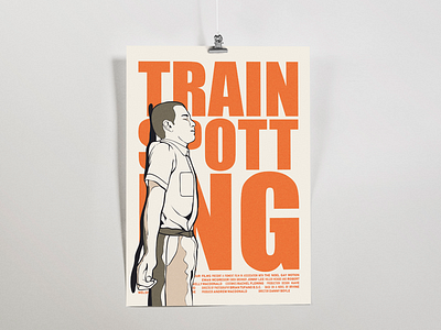 Trainspotting Poster creative design fake poster film flat illustration poster trainspotting