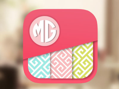 Monogram app app logo monogram pink