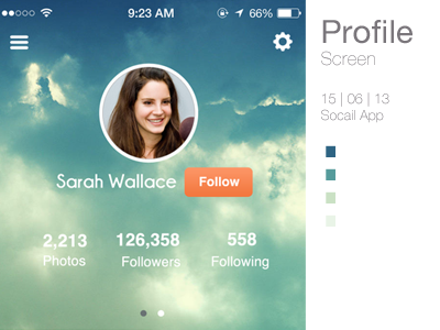 Profile screen apps mobile app profile screen