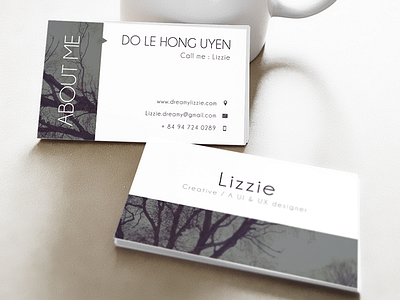 My new Business card business card lizzie