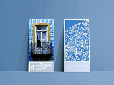 Oporto Postcard challenge dailyui design icon illustration portugal postcard poster ui ux webdesign weeklywarmup