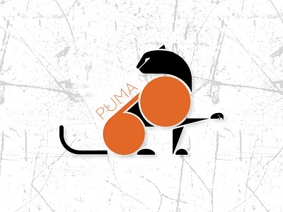 Puma 60 - Logo Design 60 art branding dailyui design icon illustration logo puma ui ux