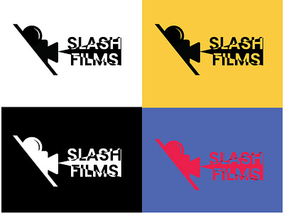 Slash Films Logo Design - 30 Days Challenge Logocore daily 100 challenge dailyui design film illustration logo logocore slashfilms ui ux web webdesign