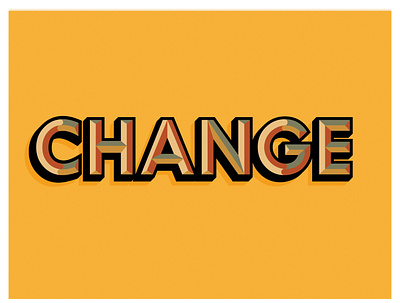 Change- Typography change chiseled design icon illustration minimal typography ui ux vector web webdesign