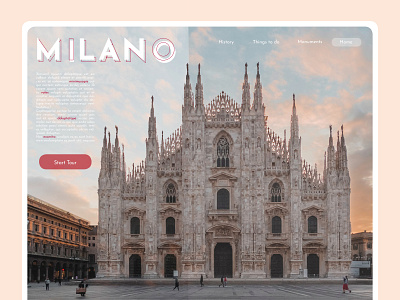 Milano landing page