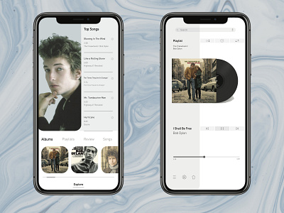 Music App app daily 100 challenge dailyui desing dylan illustration illustrator music musicapp phone songs ui