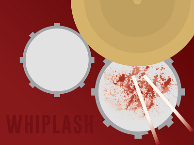 Favorite Film Icon - Whiplash challenge design favorite film film poster icon illustration illustrator movie movie poster movieicon red ui ux warmup weekly challenge weekly warm up weeklywarmup whiplash