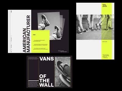 Vans Digital — Layouts & Composition Study art direction blackandwhite branding clean design design art grids layout minimal modern photography product simple typogaphy ui ux web website whitespace